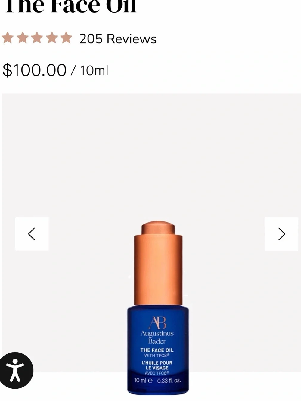 AB face oil - 5 minis /pack worth over $100!